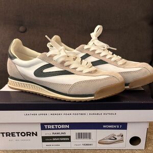 Tretorn Rawlins Sneakers - White, Gray, and Green